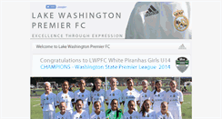 Desktop Screenshot of lakewashingtonpremierfc.com